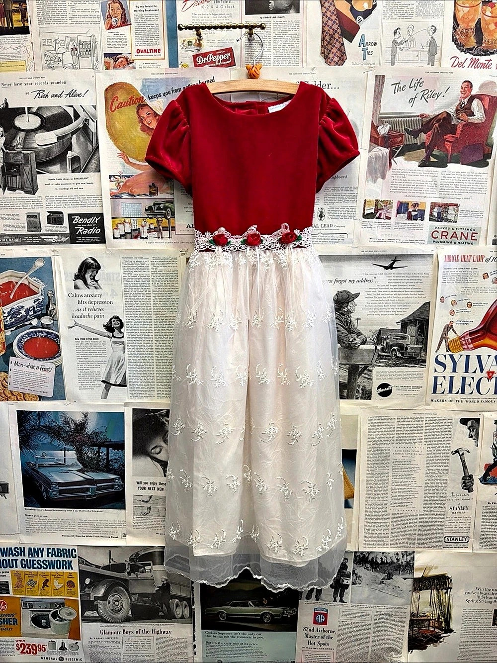 Y2K Chantilly Place Girls Formal Holiday Christmas Dress